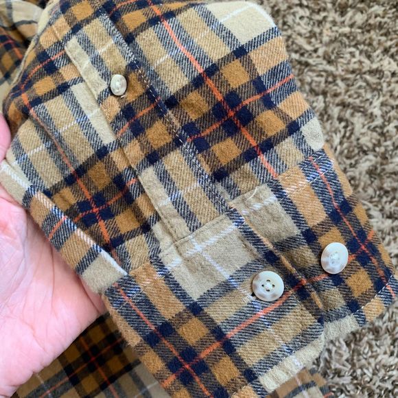 Eddie Bauer Bristol Men's Flannel Shirt long sleeve Medium - Picture 8 of 12